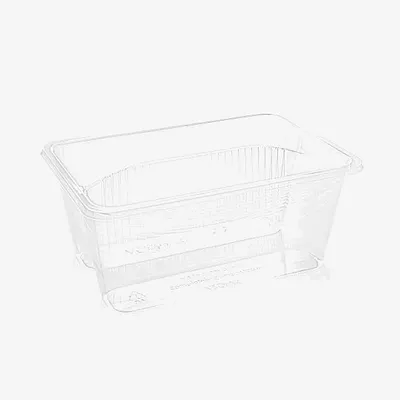 Vegware PLA 2-compartment Sandwich Sofa - 151 x 103 x 64mm