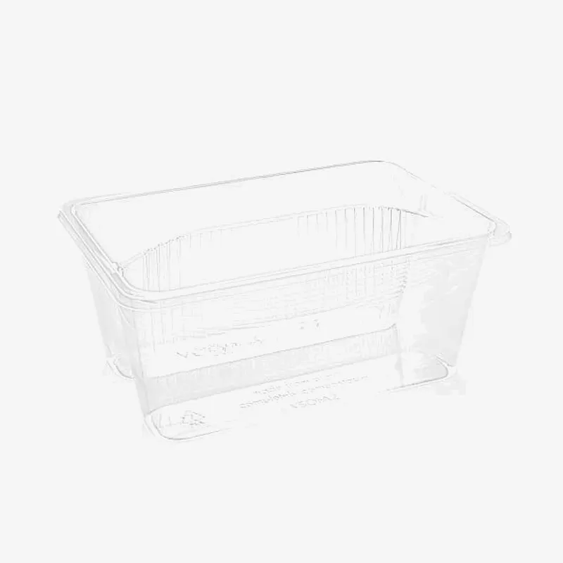 Vegware PLA 2-compartment Sandwich Sofa - 151 x 103 x 64mm