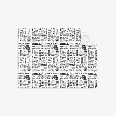 Vegware White Greaseproof Sheet Grill - 300 x 400mm