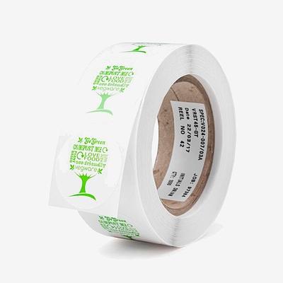 Round Sticker Green Tree (Roll of 1000)