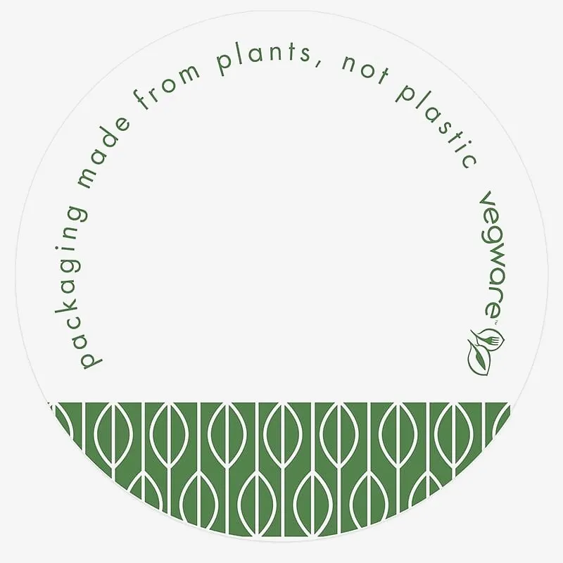 Vegware Round Write-On Sticker