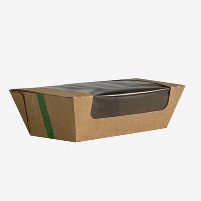Vegware Microflute Hinged Window Hot Box (Microflute Hinged Window Hot Box)