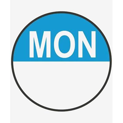 Day Food Rotation Labels Round Monday (Roll of 1000)