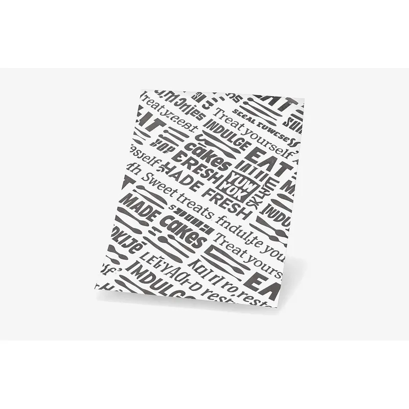Paper Yum Yum Printed Greaseproof Sheets - 375mm / 245mm