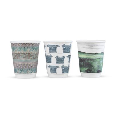 Vegware Gallery Design Double Wall Hot Takeaway Cup, 89-Series (Gallery Design Double Wall Takeaway Cup (Designs subject to change))