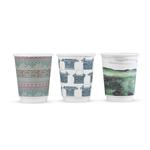 Vegware Gallery Design Double Wall Takeaway Cup (Designs subject to change) - 8oz