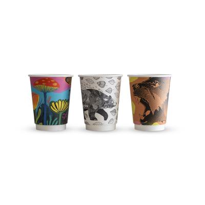 Vegware Gallery Design Double Wall Hot Takeaway Cup, 89-Series (Gallery Design Double Wall Takeaway Cup (Designs subject to change))