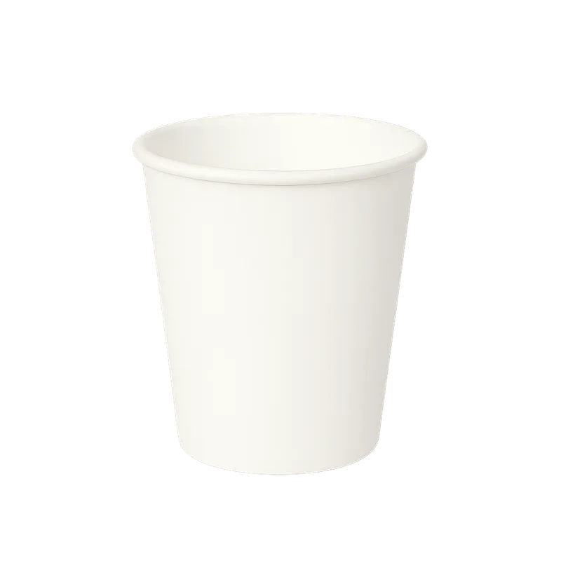 White Paper Single Wall Coffee Cups - 6oz