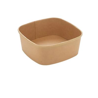 Square Food Containers (750ml Square Kraft Food Container – PP Lined)