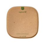 Vegware Square Kraft Paper Lid – Compostable (173mm)