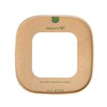 Vegware Square Kraft Window Lid – Compostable (173mm)