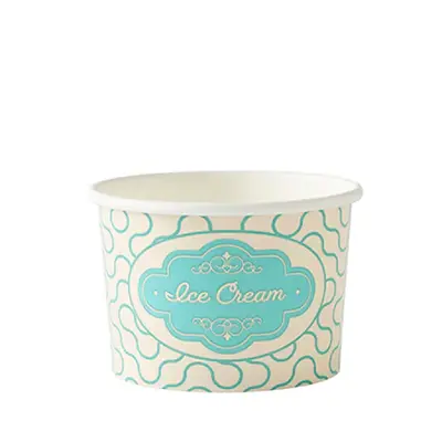 Printed Ice Cream Tubs (4oz Printed Paper Ice Cream Tub)