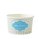 6oz Printed Paper Ice Cream Tub