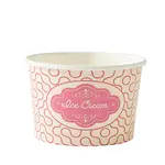 8oz Printed Paper Ice Cream Tub