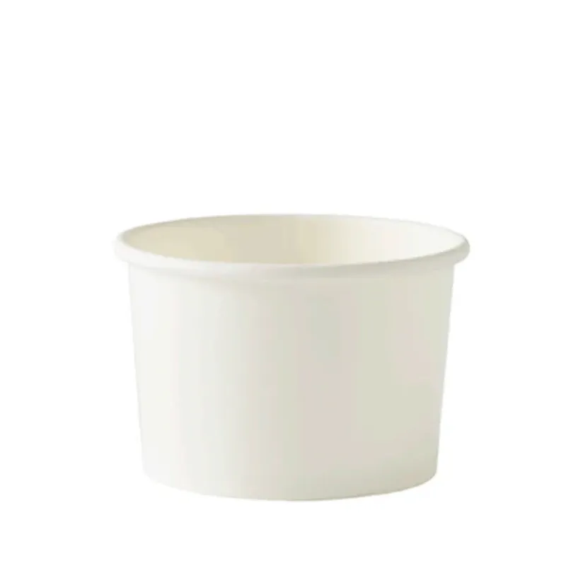 4oz Plain White Paper Ice Cream Tub
