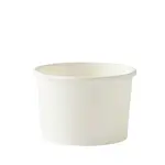 4oz Plain White Paper Ice Cream Tub