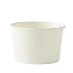 8oz Plain White Paper Ice Cream Tub