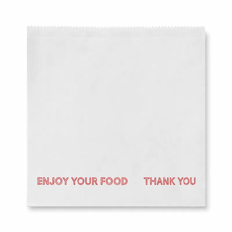 8.5 x 8.5 White Greaseproof Paper Bag – Food Safe